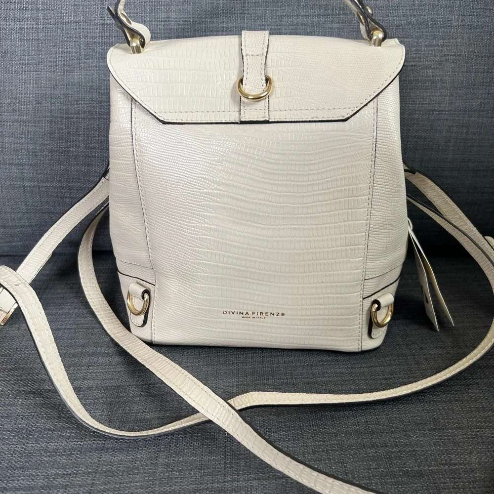 NWT DIVINA FIRENZE CONVERTIBLE BACKPACK SHOULDER BAG - Picture 3 of 10